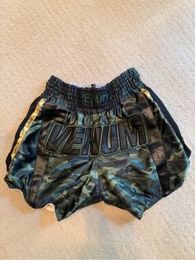 Venum Men’s Camo Athletic Shorts — Green Camo